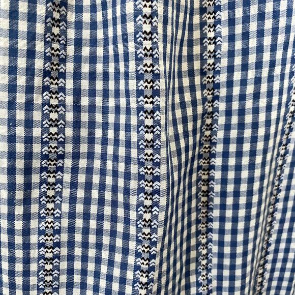 Max Studio Off the Shoulder Gingham Boho Blouse - Size Large - Picture 7 of 8